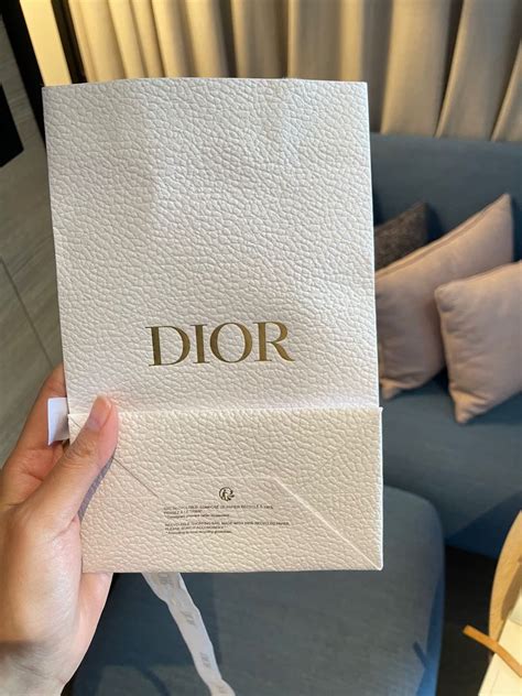 dior plastic bag